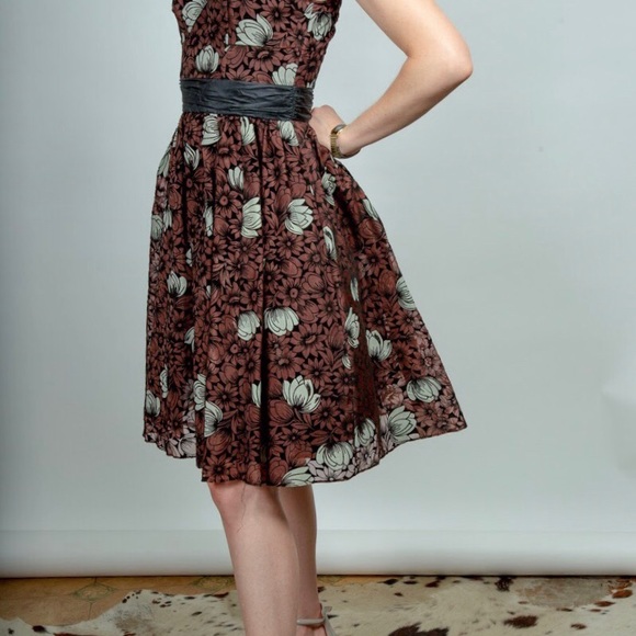 Anthropologie Silk & Velvet Frock - Picture 3 of 6